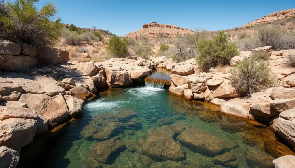 The natural spring at Pipe Spring National Monument