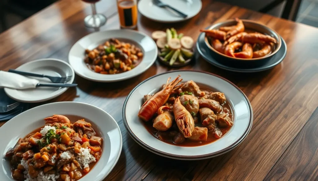Traditional Louisiana Creole cuisine served at a restaurant near Highland Road Traditional Louisiana Creole cuisine served at a restaurant near Highland Road