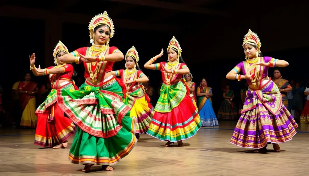 Traditional Manipuri dance performance Traditional Manipuri dance performance