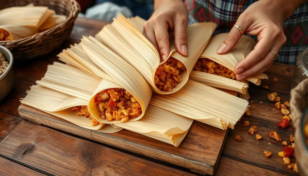 Traditional Zwolle tamales being prepared at local festival