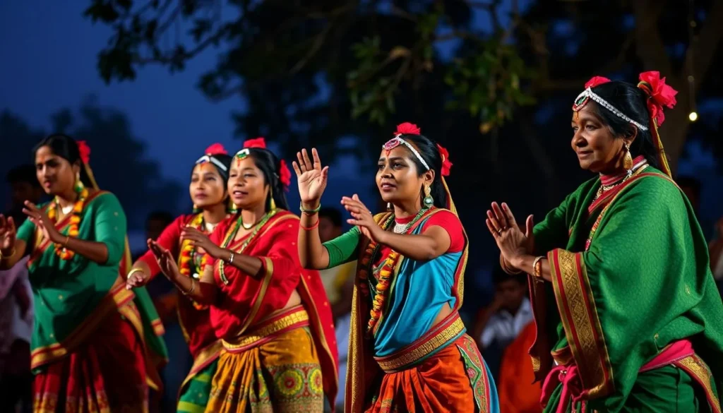 Tribal cultural performance near Kanha National Park
