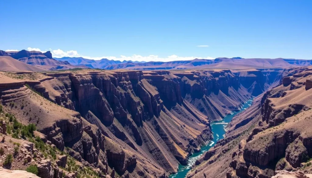 View of Black Canyon of the Gunnison National Park, a nearby destination from Great Sand Dunes View of Black Canyon of the Gunnison National Park, a nearby destination from Great Sand Dunes