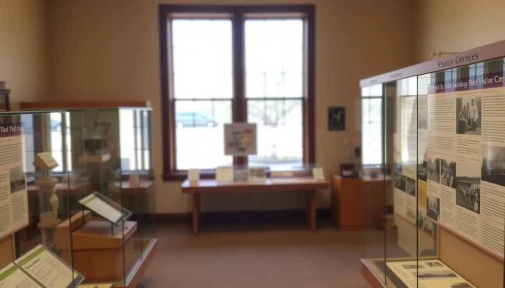 Visitor Center exhibits at William B. Ide Adobe State Historic Park