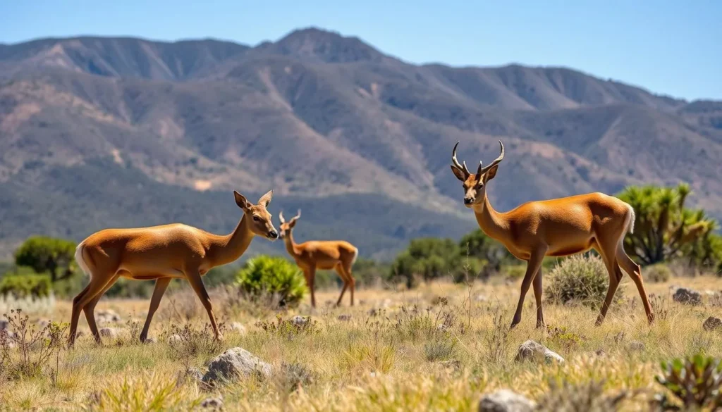 Wildlife viewing in Santa Monica Mountains showing deer in natural habitat