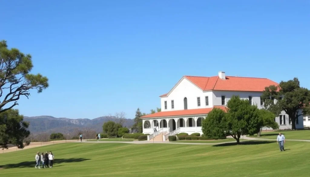 Will Rogers State Historic Park with the historic ranch house