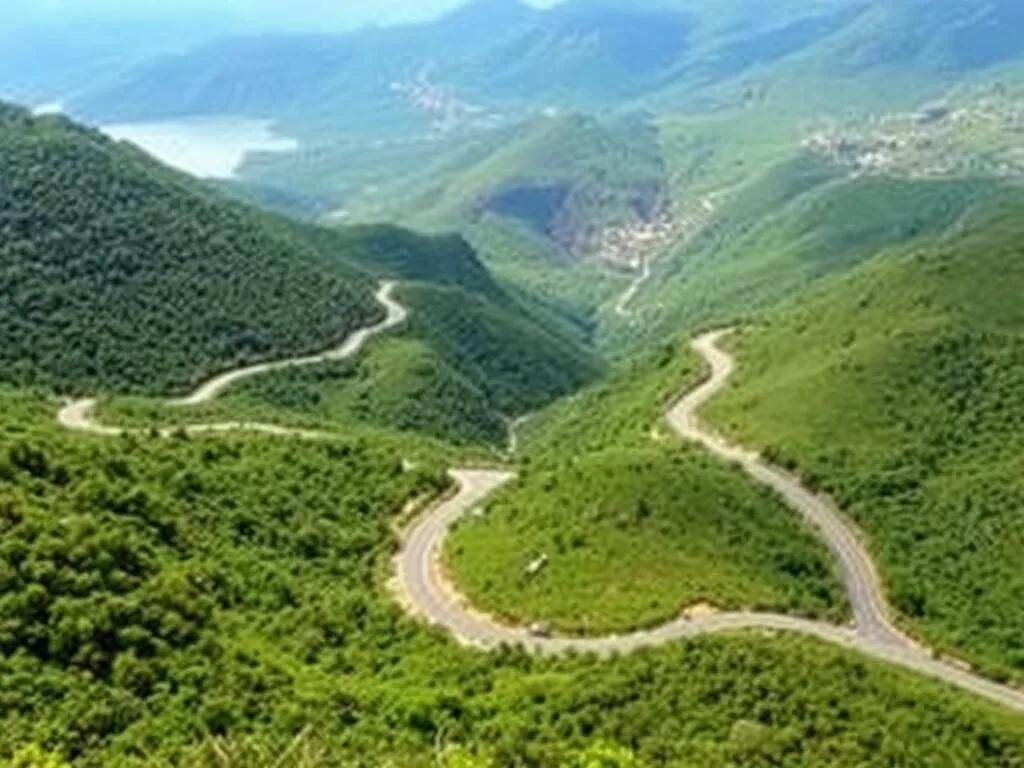 Winding roads through Patratu Valley with reservoir views, a scenic Ranchi Jharkhand best things to do Winding roads through Patratu Valley with reservoir views, a scenic Ranchi Jharkhand best things to do