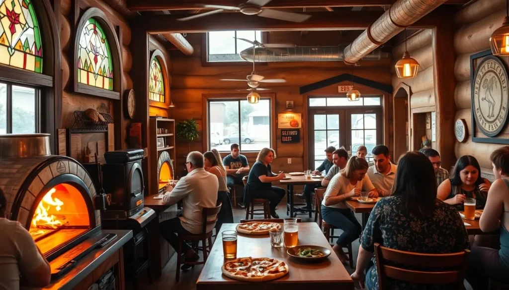 Wood-fired pizza and craft beer at Kit Fox Cafe in Tecopa Wood-fired pizza and craft beer at Kit Fox Cafe in Tecopa