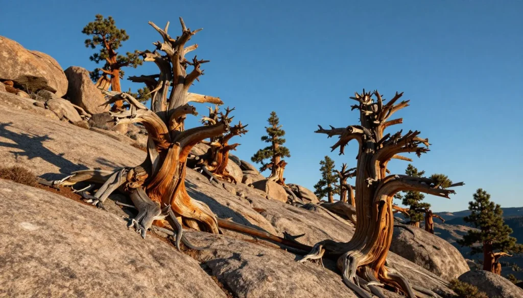 Ancient bristlecone pine forest on Wheeler Peak trail Ancient bristlecone pine forest on Wheeler Peak trail