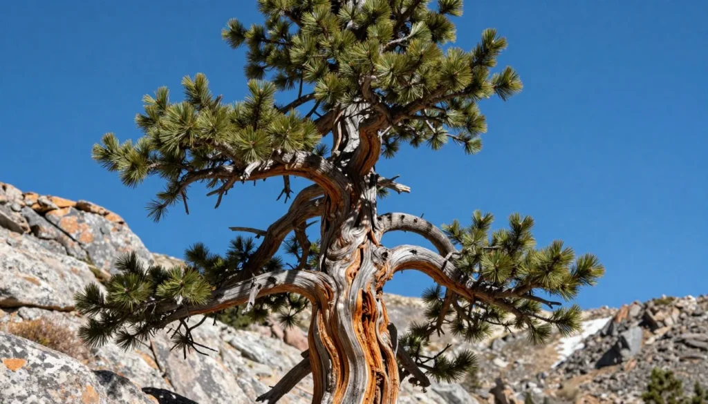 Ancient bristlecone pine tree in Colorado high country