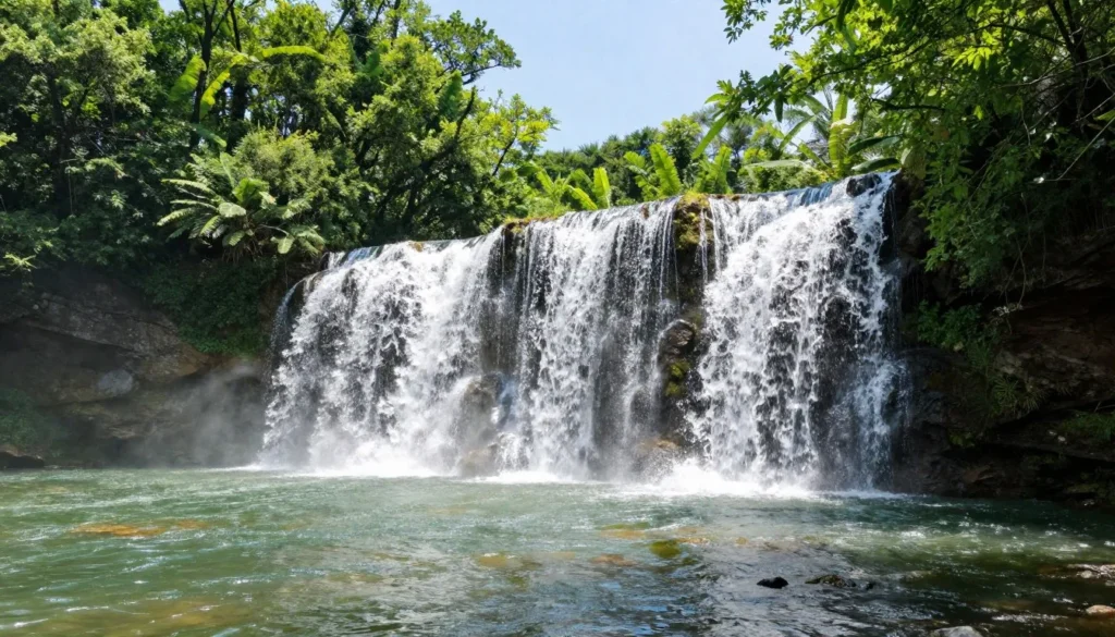 Beautiful Tennessee waterfall in state park setting