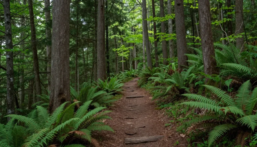 Big Frog wilderness Tennessee forest trail through dense hardwood forest