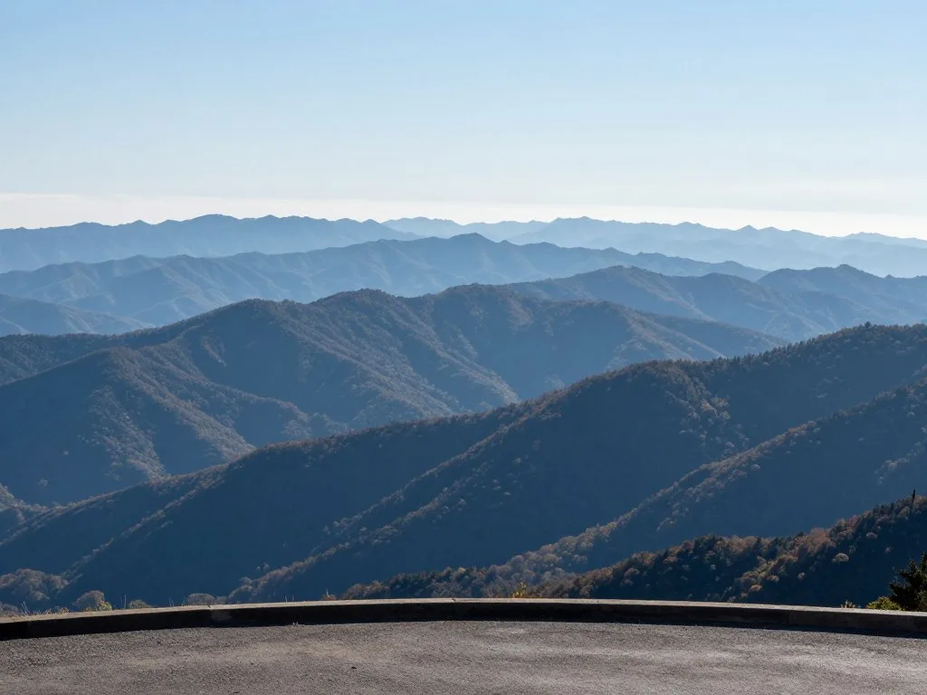 Blue Ridge Parkway scenic mountain vista