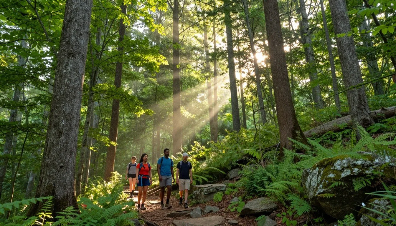 Bridgestone/Firestone Centennial Wilderness State Natural Area Tennessee travel guide showing pristine forest landscape