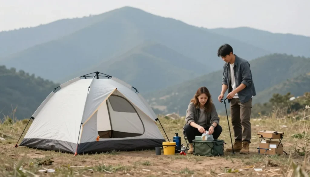 Budget camping setup at Spinney Mountain State Park Budget camping setup at Spinney Mountain State Park