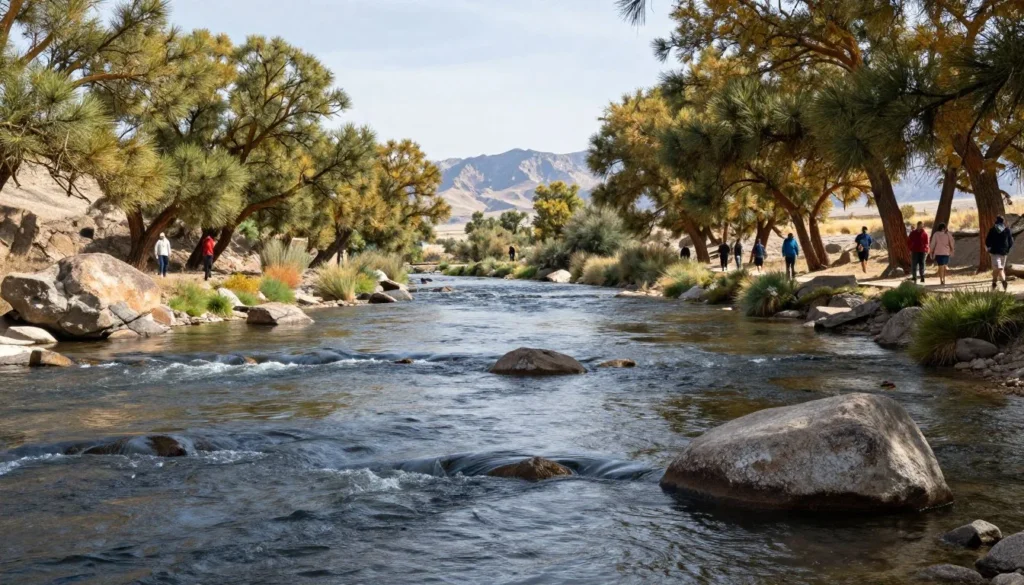 Carson River flowing through Fort Churchill State Historic Park area