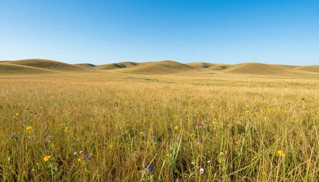 Comanche National Grassland prairie landscape with wildflowers Comanche National Grassland prairie landscape with wildflowers