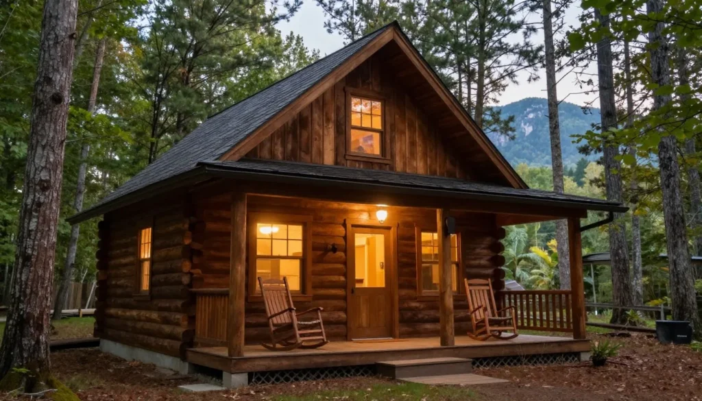 Cozy cabin accommodation in Cherokee National Forest surrounded by nature Cozy cabin accommodation in Cherokee National Forest surrounded by nature