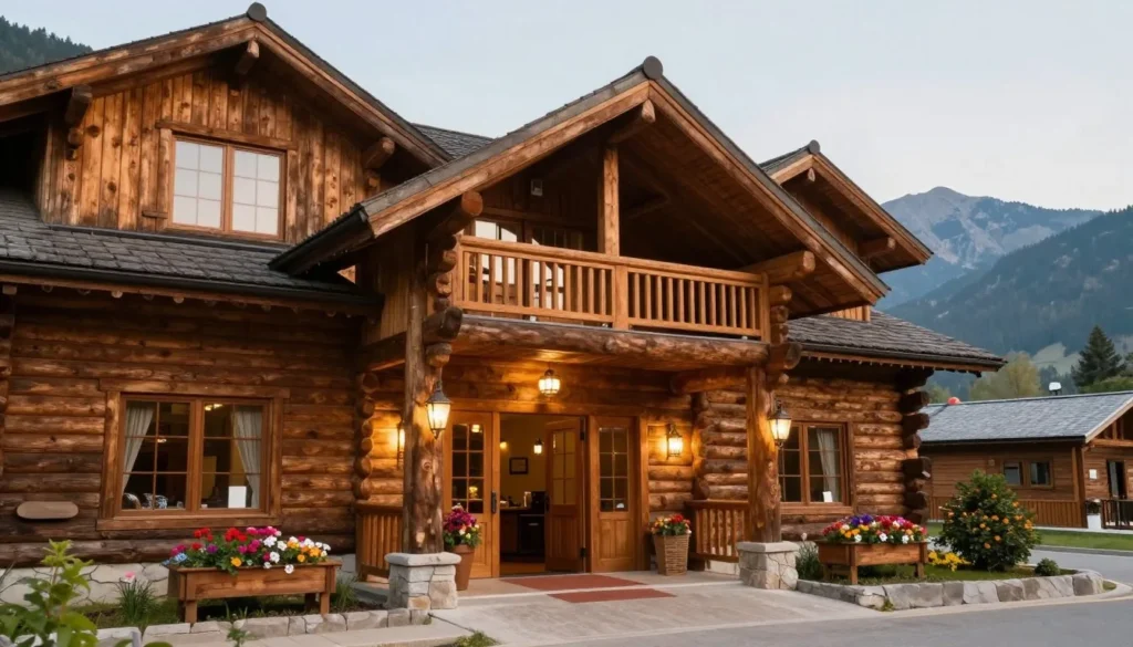 Cozy lodge accommodation near Raton Mesa with mountain views