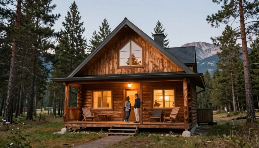 Cozy mountain cabin accommodation near Royal Gorge with pine forest surroundings Cozy mountain cabin accommodation near Royal Gorge with pine forest surroundings