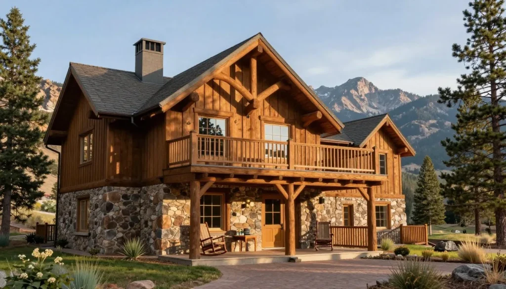 Cozy mountain lodge accommodation near River Fork Ranch Preserve