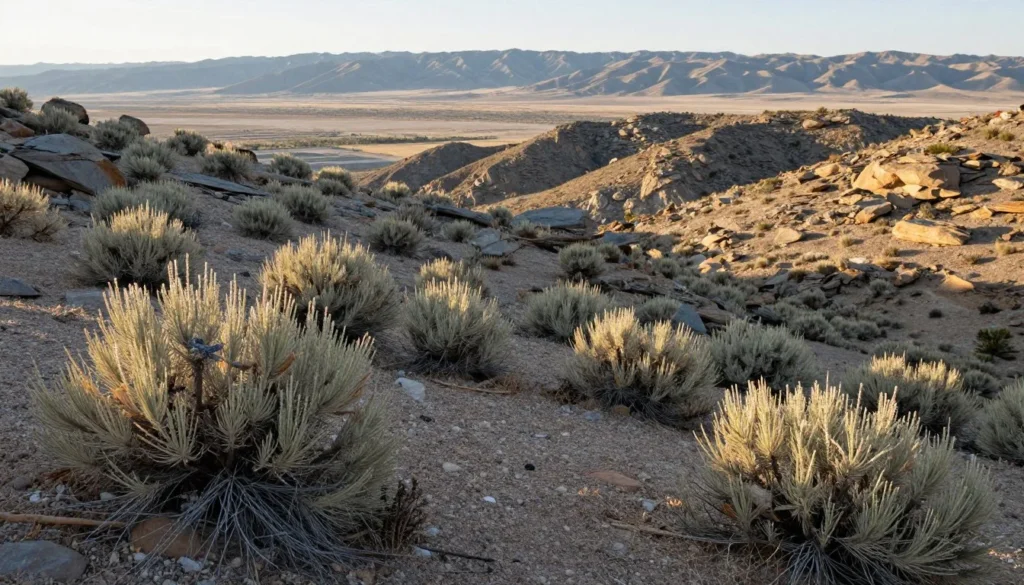 Desert wildlife habitat on Cedar Mountain Desert wildlife habitat on Cedar Mountain