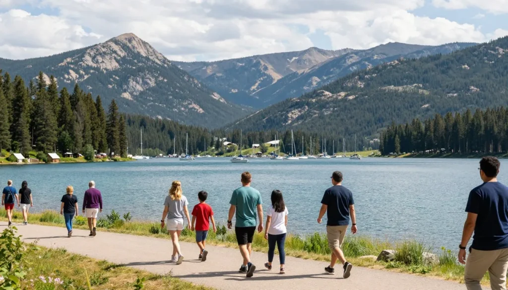 Dillon Reservoir Colorado mountain lake Dillon Reservoir Colorado mountain lake