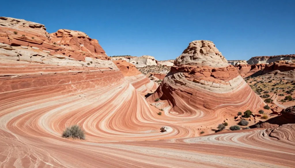 Dramatic red rock formations and cliffs in Snow Canyon State Park Dramatic red rock formations and cliffs in Snow Canyon State Park