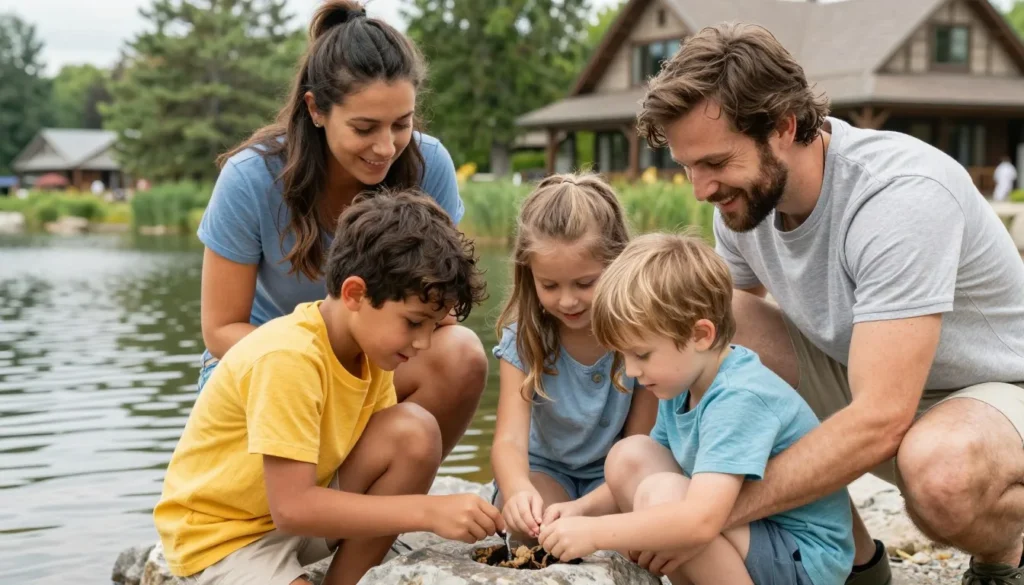 Family enjoying activities at Birdsong Resort Tennessee