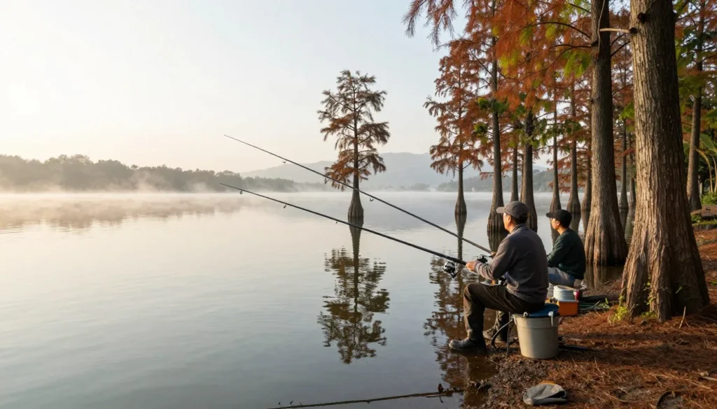 Fishing at Big Hill Pond State Park Tennessee