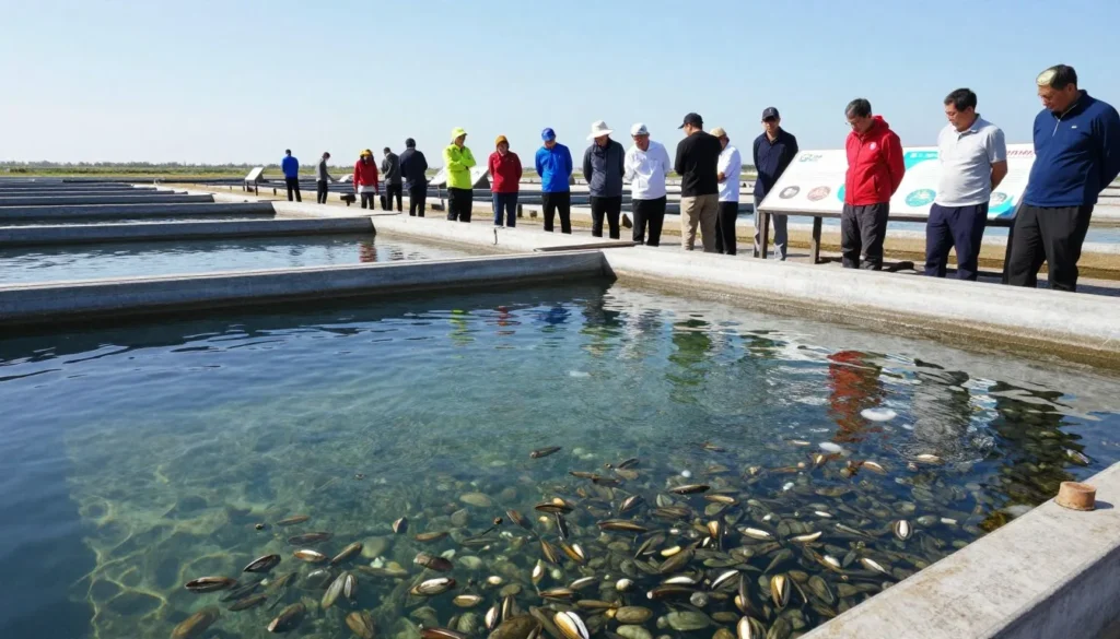 Freshwater pearl farm operation at Birdsong Resort Tennessee