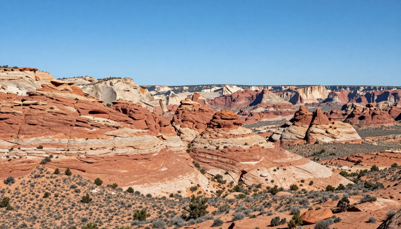 Grand-Staircase–Escalante-National-Monument-dramatic-sandstone-formations-under-blue-sky Grand Staircase–Escalante National Monument dramatic sandstone formations under blue sky