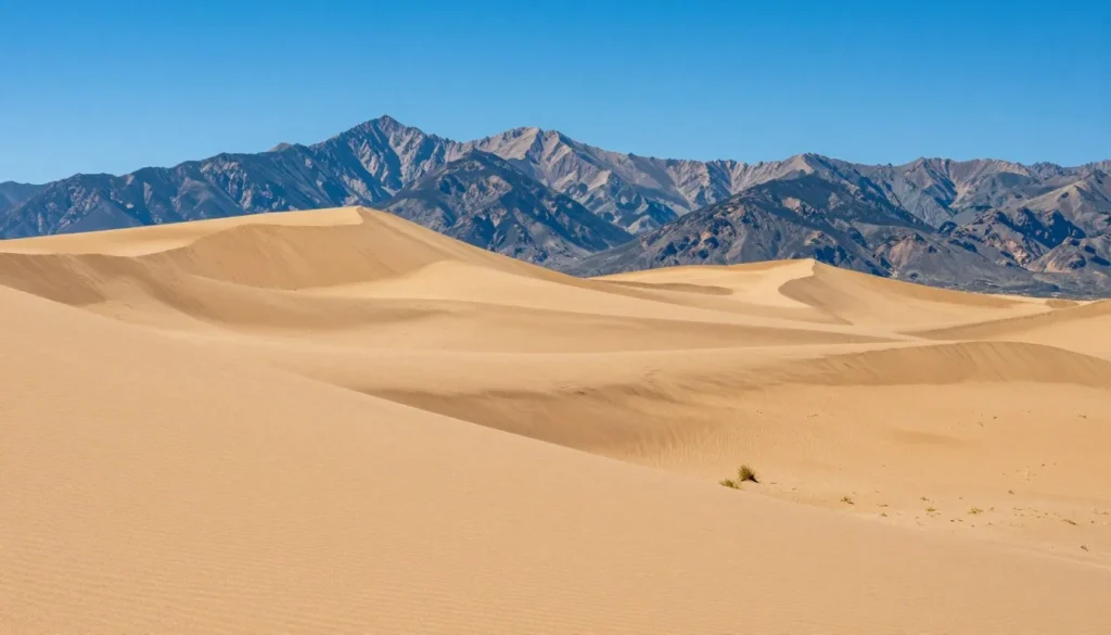 Great Sand Dunes National Park with mountains in background Great Sand Dunes National Park with mountains in background