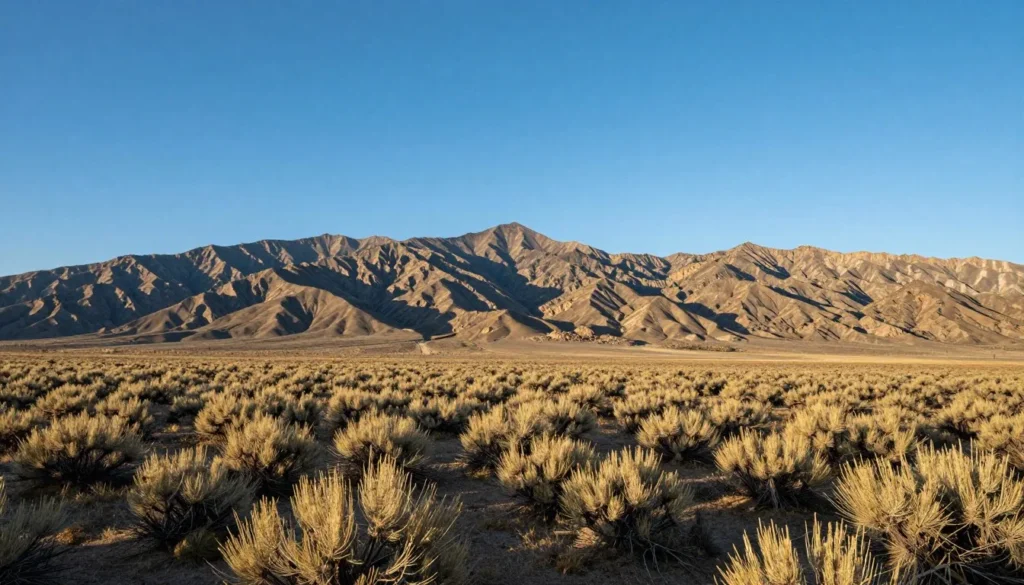 High desert mountain landscape at Great Basin National Park entrance area High desert mountain landscape at Great Basin National Park entrance area