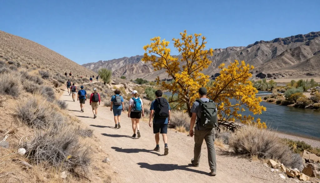 Hiking trail along Carson River at Fort Churchill State Historic Park