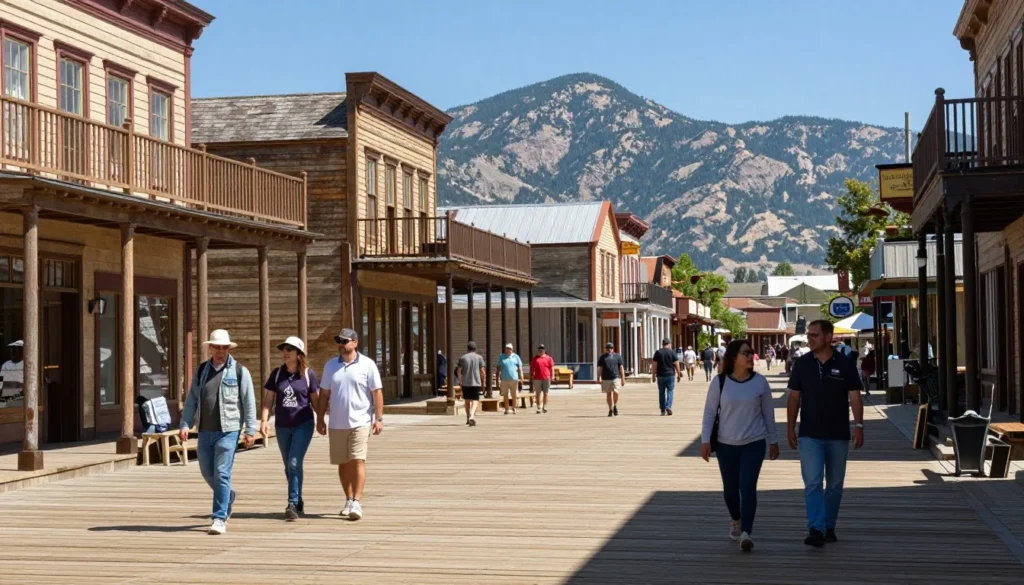 Historic Virginia City wooden buildings and architecture Historic Virginia City wooden buildings and architecture