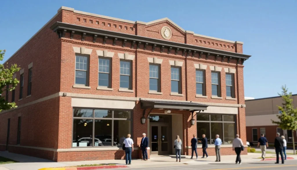 Historic building in Cedar City showcasing regional heritage and culture Historic building in Cedar City showcasing regional heritage and culture