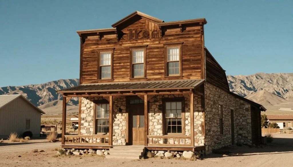 Historic building showcasing local heritage in rural Nevada Historic building showcasing local heritage in rural Nevada
