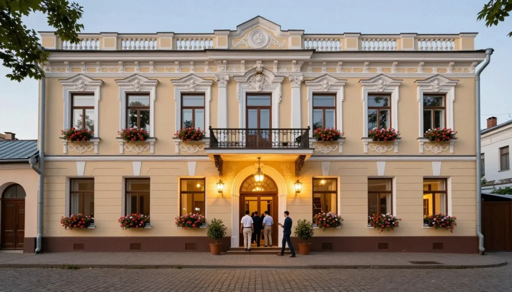 Historic hotel building in Yaroslavl city center