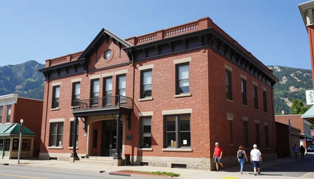 Historic museum building in Steamboat Springs downtown
