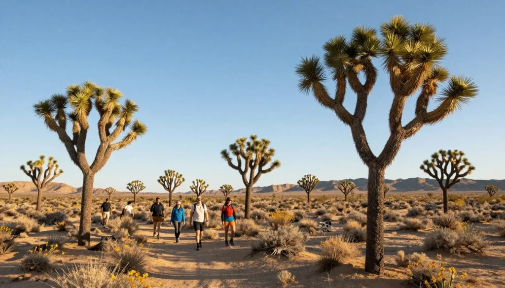 Joshua Tree forest in Mojave Desert Nevada