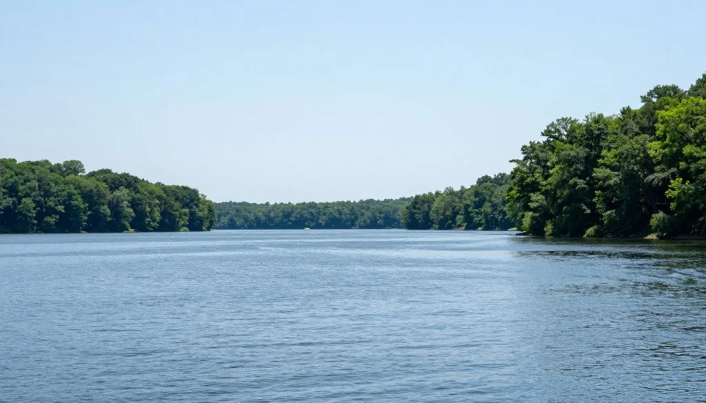 Kentucky Lake area scenic landscape in Tennessee