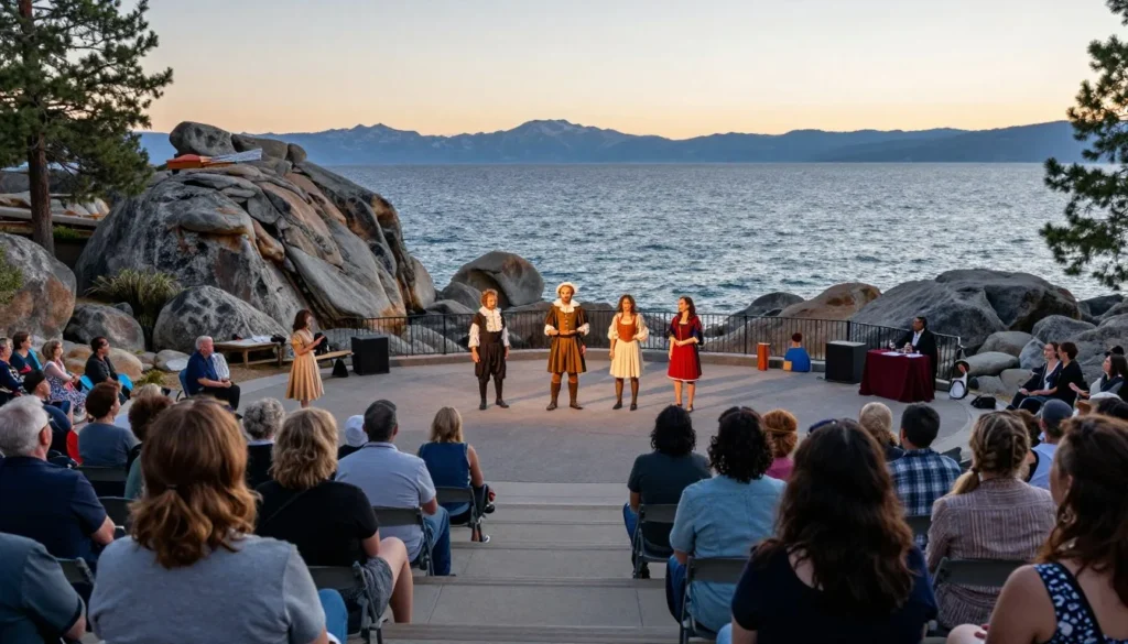 Lake Tahoe Shakespeare Festival outdoor theater performance Lake Tahoe Shakespeare Festival outdoor theater performance
