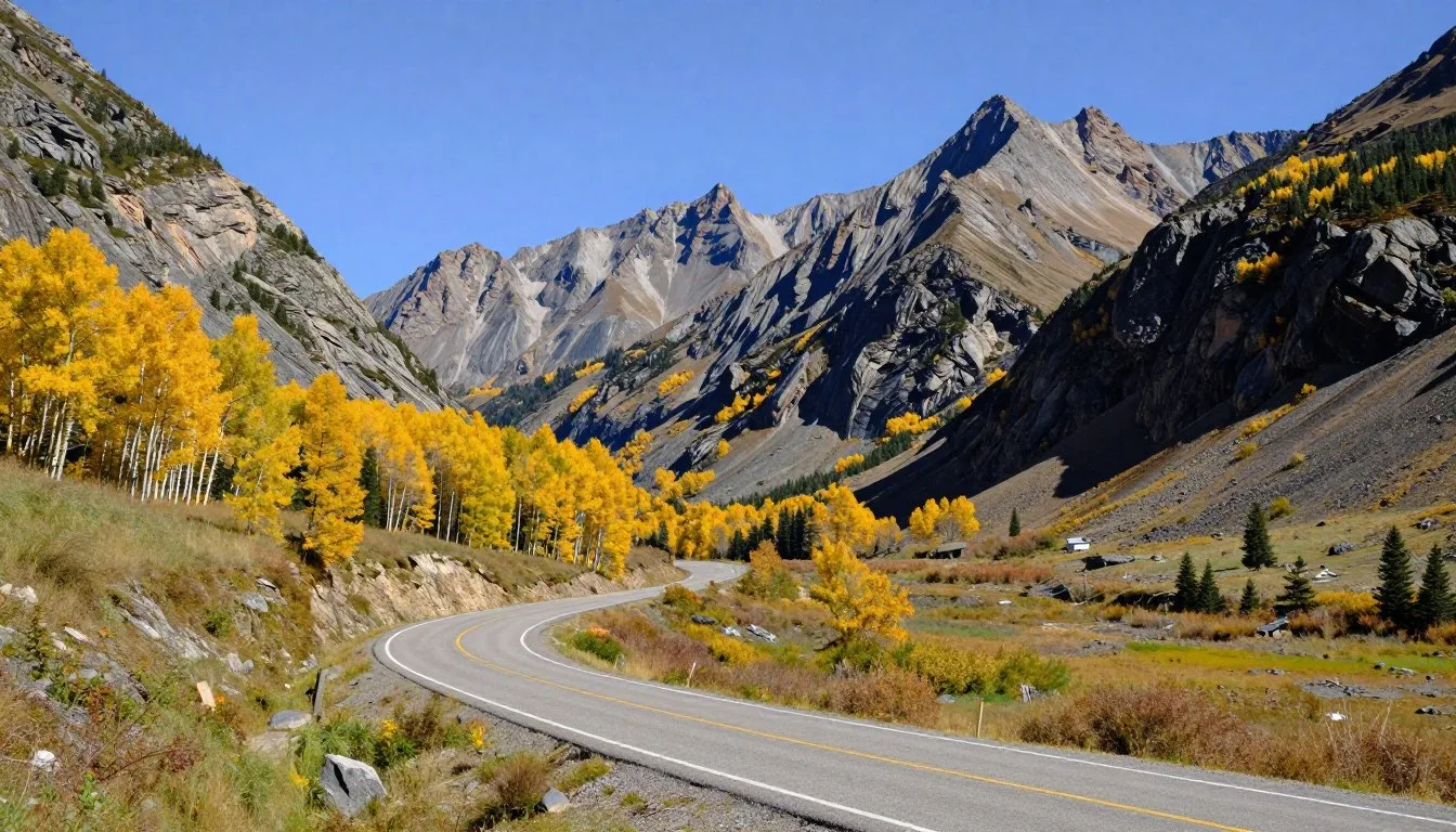 Lamoille Canyon Scenic Drive winding through towering peaks with alpine meadows