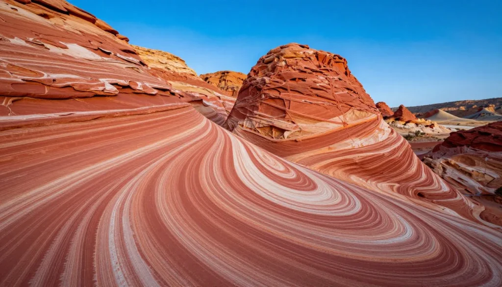 Little Finland colorful swirling sandstone formations in Gold Butte Little Finland colorful swirling sandstone formations in Gold Butte