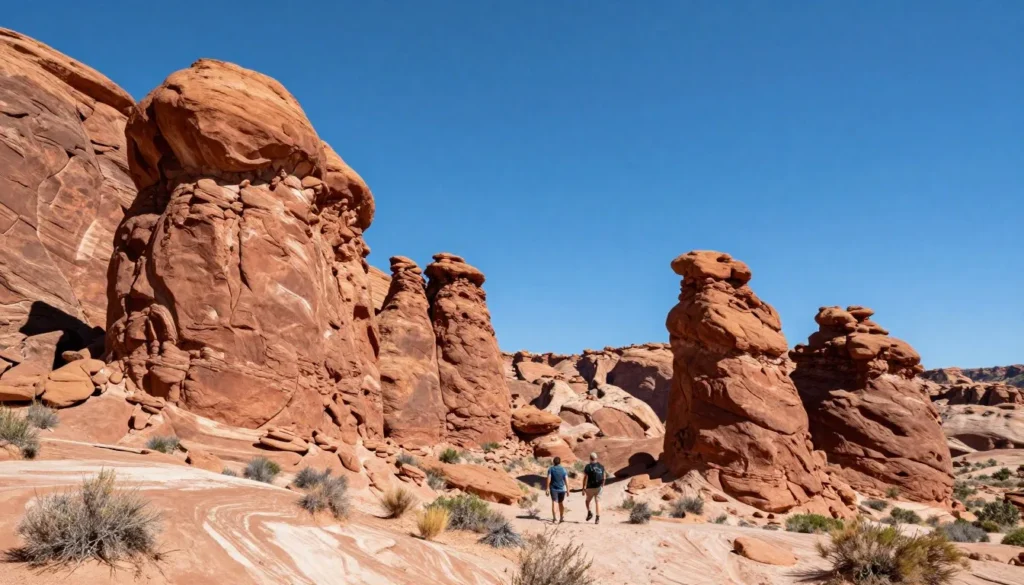 Little Finland red rock formations in Gold Butte