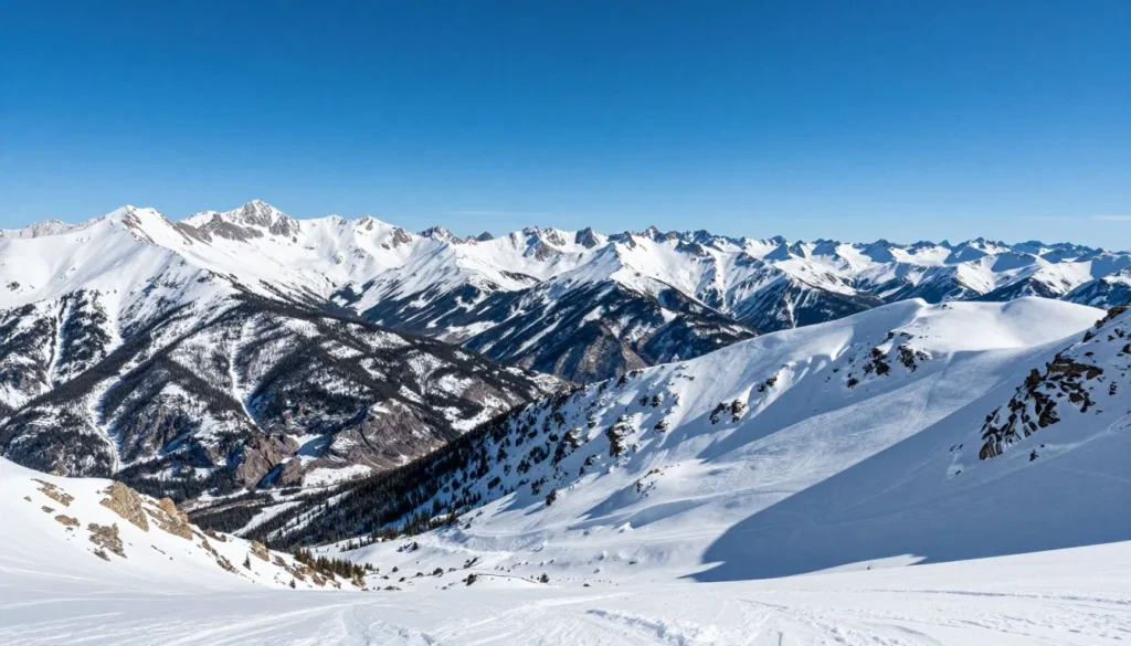Loveland Pass Continental Divide mountain vista in winter Loveland Pass Continental Divide mountain vista in winter