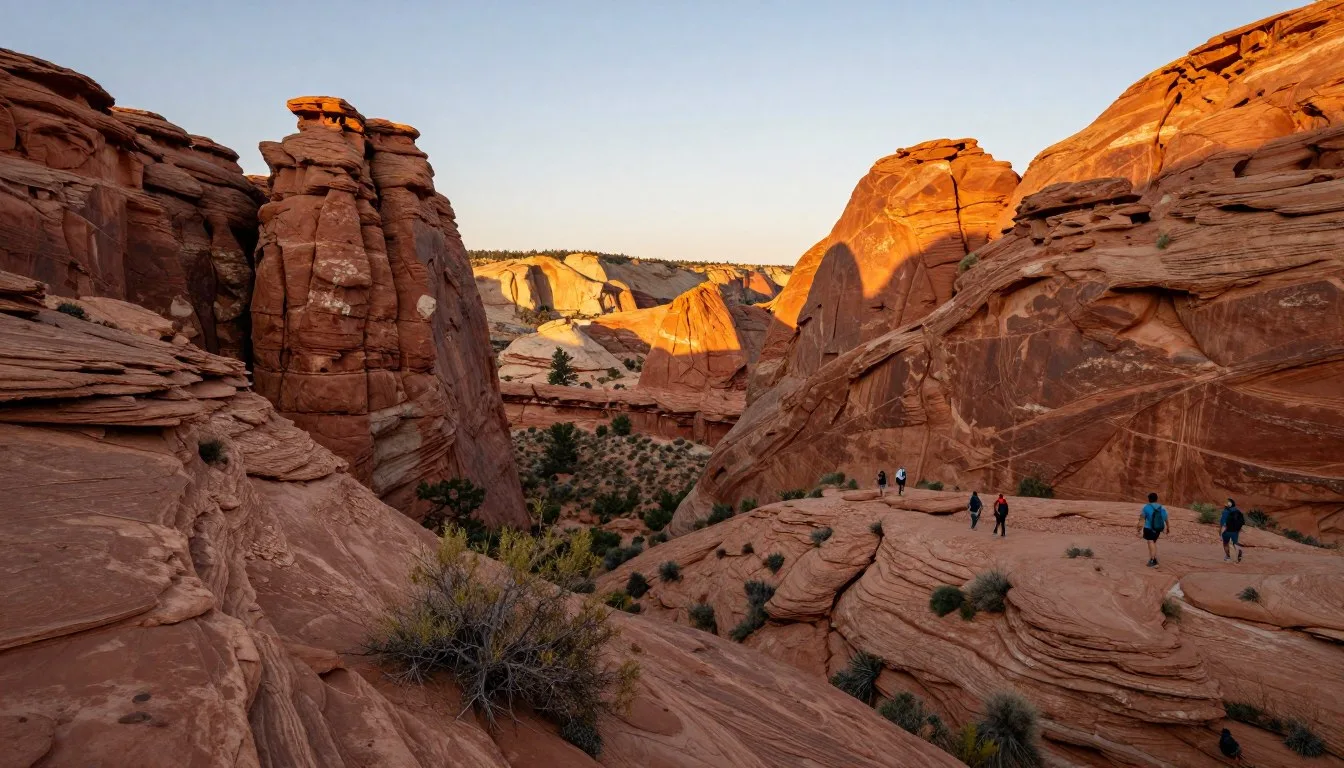 McElmo-Canyon-Colorado-red-rock-formations-at-golden-hour McElmo Canyon Colorado red rock formations at golden hour