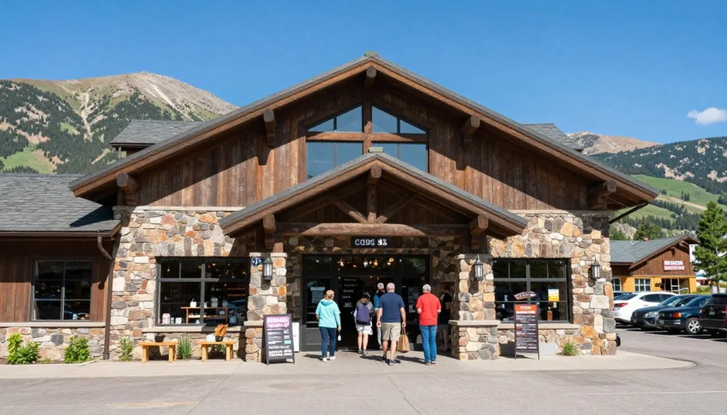 Monarch Pass Colorado gift shop exterior with mountain views