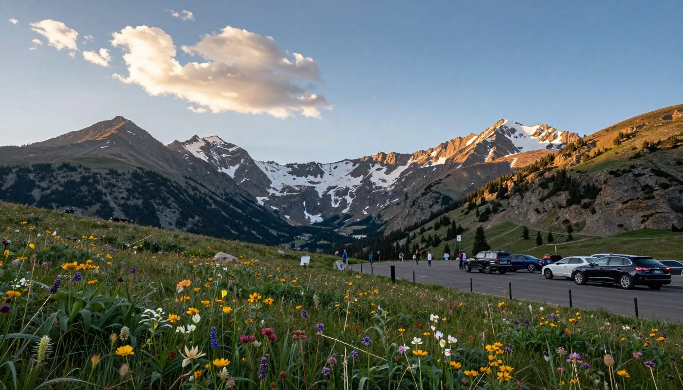 Monarch Pass Scenic Area Colorado with Continental Divide landscape