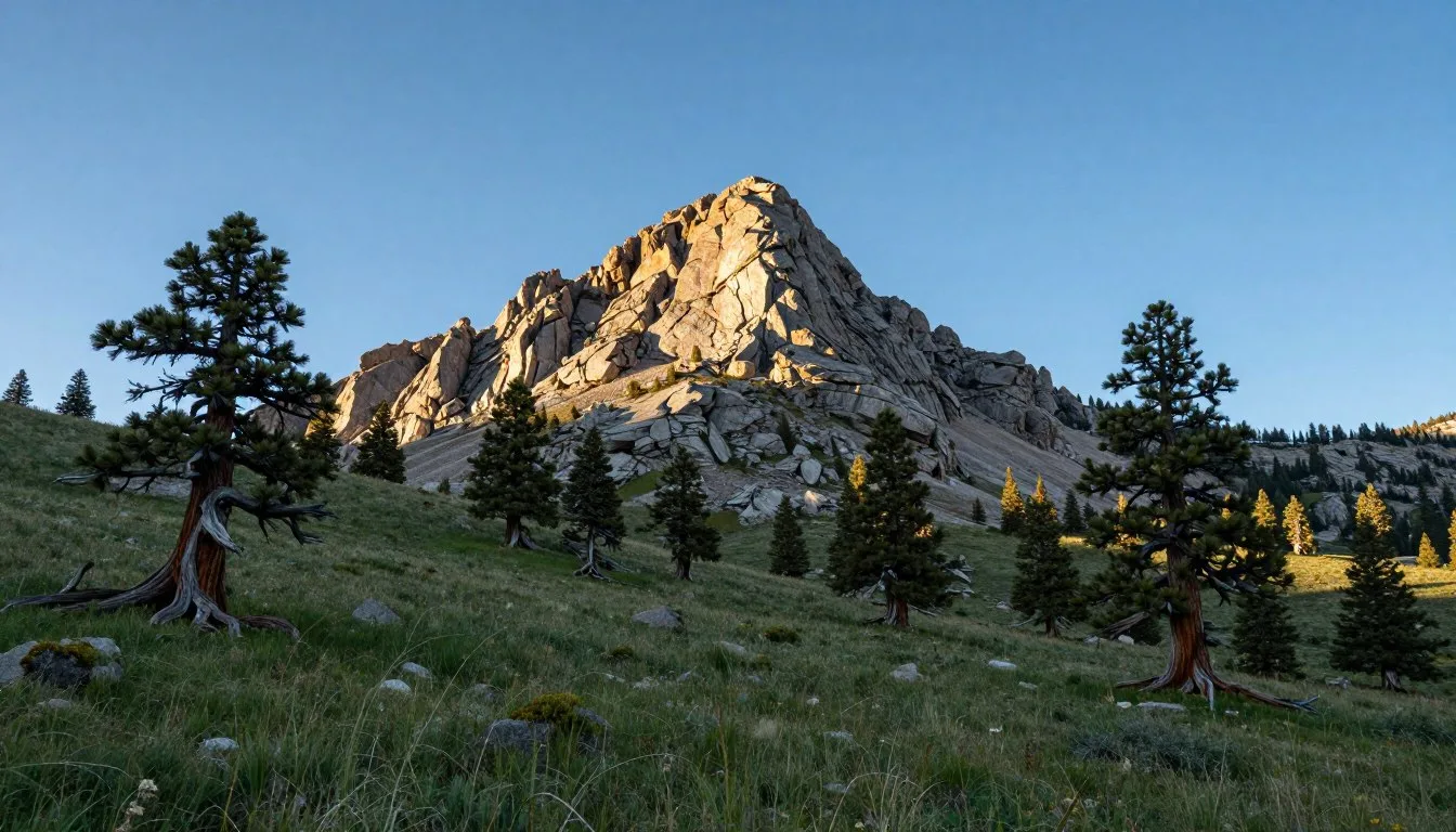 Mount-Moriah-Nevada-travel-guide-showing-dramatic-mountain-peak-rising-above-alpine-meadows Mount Moriah Nevada travel guide showing dramatic mountain peak rising above alpine meadows with scattered bristlecone pines